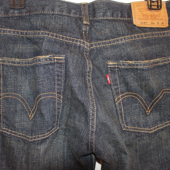 BOYS LEVIS 514 JEANS SIZE 16 (28 x 28) - Picture 4 of 7